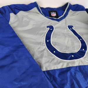 Indianapolis Colts Mens 2X Polyester Pullover Jacket Blue Gray Long Sleeve NEW